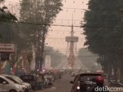Kabut Asap, dari Minggu Pagi-Sore Warga Kota Jambi Tak Lihat Matahari