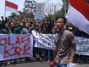 Komnas HAM Menduga Polisi Lakukan Pelanggaran di Aksi Tolak RUU KPK Komnas HAM Menduga Polisi Lakukan Pelanggaran di Aksi Tolak RUU KPK