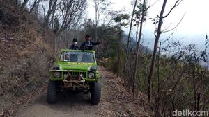 Foto: Seru! Naik Jeep Lewati Medan Ekstrem Perbukitan Menoreh