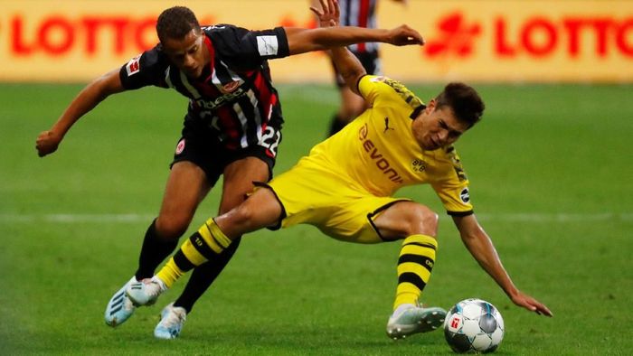Borussia Dortmund ditahan Eintracht Frankfurt di pekan kelima Liga Jerman 2019/2020. (Foto: Kai Pfaffenbach/REUTERS)