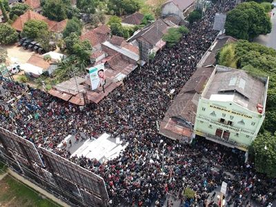 Penampakan Massa Aksi Gejayan Memanggil dari Udara