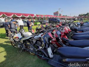 Ada Ratusan Kendaraan Curian di Gebyar Expo Barang Bukti Polda Jatim