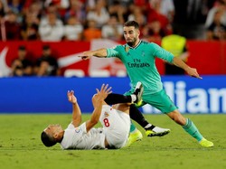 Tiga menit berselang, giliran Dani Carvajal yang mendapat kesempatan emas untuk mencetak gol. Namun, Vaclik kembali menyelamatkan gawangnya dari kebobolan. Istimewa/Marcelo Del Pozo/Reuters.