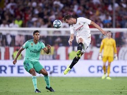 Memasuki babak kedua, laga kembali berjalan alot. Baik Sevilla dan Madrid sama-sama kesulitan mengembangkan permainan. Istimewa/Aitor Alcalde/Getty Images.