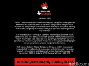 #BengawanMelawan Hari Ini Giliran Mahasiswa Solo Kuliah di Jalanan