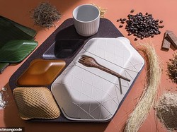Keren! Tempat Makanan di Pesawat Ini Terbuat dari Bahan Alami yang Bisa Dimakan