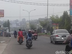 Sudah Diguyur Hujan, Udara Berselimut Asap di Jambi Masih Tak Sehat