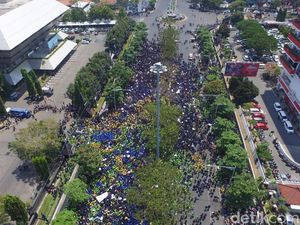 Sempat Memanas, Demo Mahasiswa di Semarang Sudah Mulai Kondusif