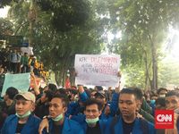 Demonstrasi mahasiswa di Medan, Sumatera Utara