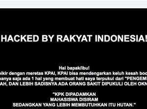 Situs KPAI Diretas! Hacker Lempar Pesan soal KPK Dipadamkan