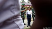 Mengintip Latihan Baris Berbaris Siswa SMP di Simeulue