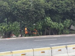 Aksi Pelajar Makin Ricuh, Pos Polisi di Pejompongan Jakpus Terbakar