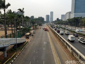Jelang Pelantikan, Jalan di Depan DPR Masih Ditutup