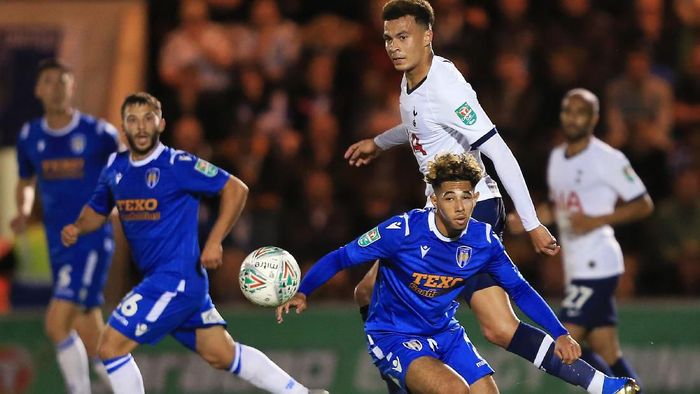 JUDI ONLINE Tottenham Hotspur disingkirkan tim Divisi Empat, Colchester United, di babak ketiga Piala Liga Inggris (Foto: Stephen Pond/Getty Images)