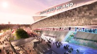 Stadion ini nantinya bakal dilengkapi oleh lampu LED. Hal ini memungkinkan lampu berubah warna dari merah ketika Milan bermain menjadi biru saat Inter berlaga. (Foto: Inter.it)