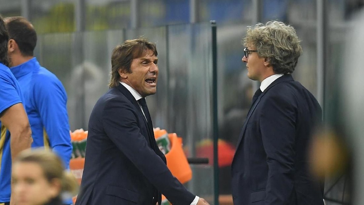Antonio Conte bikin rekor baru usai Inter Milan kalahkan Lazio (REUTERS/Daniele Mascolo)