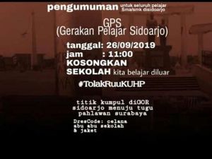 Viral Poster Pelajar SMK di Sidoarjo Diajak Demo, Polisi: Itu Hoaks
