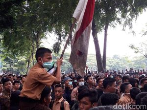 Demo di DPRD Sumut, Massa Pelajar SMA Langsung Diimbau Bubar