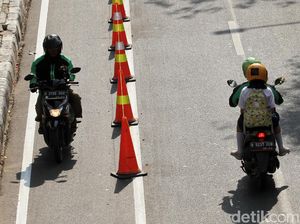 Agar Jalur Sepeda Tak Diserobot Pemotor Agar Jalur Sepeda Tak Diserobot Pemotor