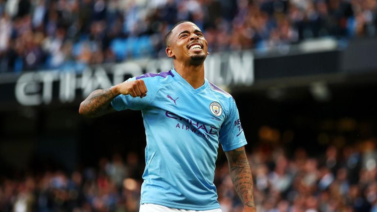 Gabriel Jesus mengaku tak masalah harus bersaing dengan Sergio Aguero (Foto: Clive Brunskill/Getty Images)