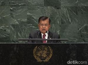 Bicara di PBB, JK Banggakan Angka Kemiskinan RI Turun Bicara di PBB, JK Banggakan Angka Kemiskinan RI Turun