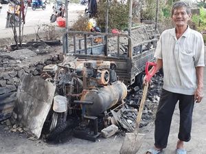 Kakek yang Tambal Bannya Terbakar saat Ricuh di Makassar Dapat Bantuan