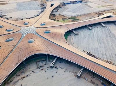 Bandara Terbesar Dunia di China, Bentuknya Seperti Bintang Laut!