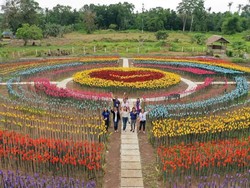 Indah Banget, Bunga di Taman Ini Ternyata Dibuat dari 3.000 Sampah Plastik