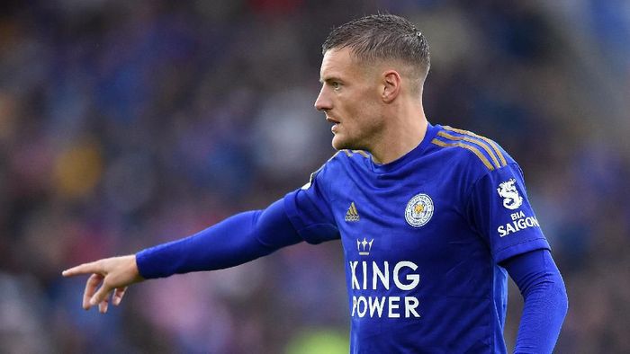 Jamie Vardy bikin dua catatan spesial saat mengantar Leicester City menggasak Newcastle United 5-0 (Nathan Stirk/Getty Images)