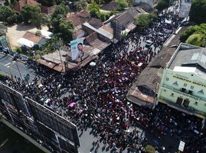 Penampakan Aksi #GejayanMemanggil2 dari Udara