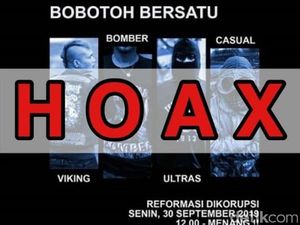 Beredar Info Bobotoh Demo Tolak RUU Siang Ini, Viking-Bomber: Hoaks! Beredar Info Bobotoh Demo Tolak RUU Siang Ini, Viking-Bomber: Hoaks!