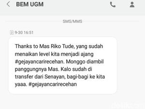 Hoaks! Ada Pesan Atasnamakan BEM UGM Usai #GejayanMemanggil2