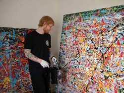 Bergaya Abstrak, Lukisan Ed Sheeran Ditaksir Rp 283 Juta
