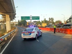 Polisi Mulai Rekayasa Arus Lalu Lintas di Tol Cawang