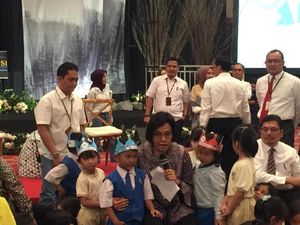 Ditanya Sri Mulyani soal Kereta Bawah Tanah, Murid TK: MRT!