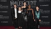 Gaya Angelina Jolie dan Kelima Anaknya di Premiere Maleficient