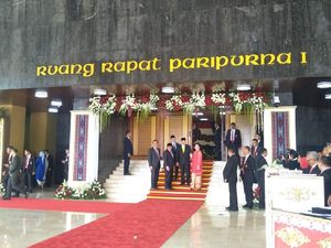 Puan Tiba di Pelantikan DPR 2019-2024 Bersama Bamsoet