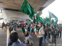 HMI Ikut Demo, Protes Pemerintah Batasi Pelajar-Mahasiswa Sampaikan Aspirasi