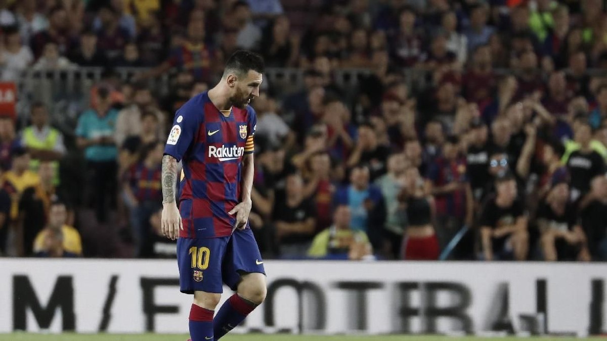 Lionel Messi sudah latihan lagi, siap main lawan Inter Milan? (AP Photo/Joan Monfort)