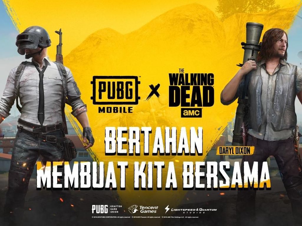 Seru! PUBG Mobile Kolaborasi Bareng Walking Dead