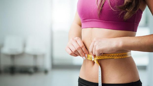 Ilustrasi perut rata tanpa diet