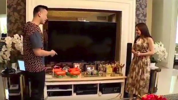 Ruangan khusus tayangan sinetron milik Nikita Willy