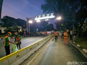 3 Kelompok Massa Demo di Monas Bubar, Jl Medan Merdeka Barat Masih Ditutup