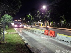 Massa Demo Bubar, Lalu Lintas di Jalan Medan Merdeka Kembali Dibuka