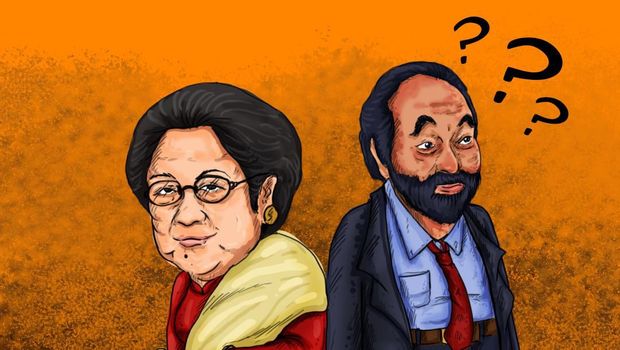 Megawati dan Surya Paloh