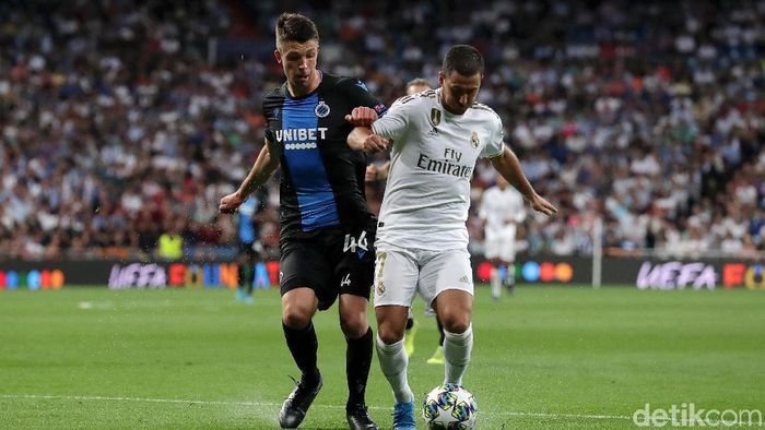 Eden Hazard tak bikin gol dan assist saat Real Madrid menghadapi Club Brugge. (Gonzalo Arroyo Moreno/Getty Images) Eden Hazard tak bikin gol dan assist saat Real Madrid menghadapi Club Brugge. (Gonzalo Arroyo Moreno/Getty Images)