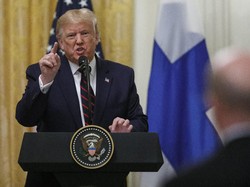 Trump Marah-marah Saat Ditanya Wartawan Soal Penyelidikan Pemakzulan