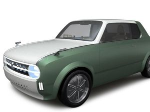 Mobil Hijau dengan Tampang Retro Suzuki