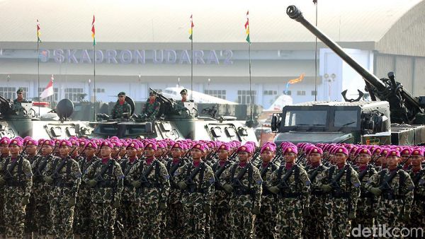 TNI Gelar Geladi Bersih Jelang HUT Ke-74