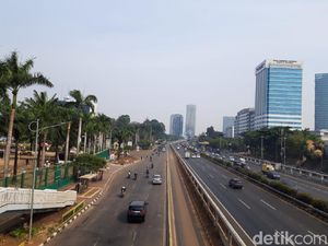 Pagi Ini Tak Ada Pengalihan Arus di Jl Gatsu arah Slipi, Lalin Lancar